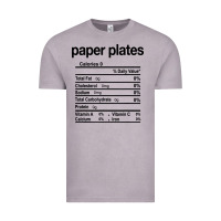Vintage Zinc paper plates nutrition facts funny thanksgiving christmas Vintage Tee - artisFamous