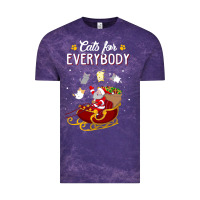 Cloud Purple cats for everybody cat christmas ugly christmas sweatshirt Vintage Tee - artisFamous