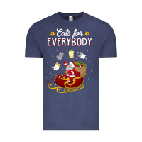 Cats For Everybody Cat Christmas Ugly Christmas Sweatshirt Vintage Tee | Teevron