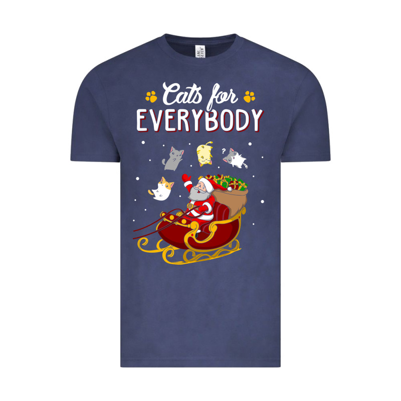 Cats For Everybody Cat Christmas Ugly Christmas Sweatshirt Vintage Tee by artisFamous | Teevron