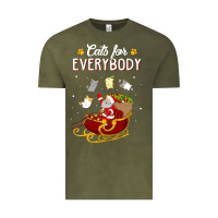 Vintage Olive cats for everybody cat christmas ugly christmas sweatshirt Vintage Tee - artisFamous