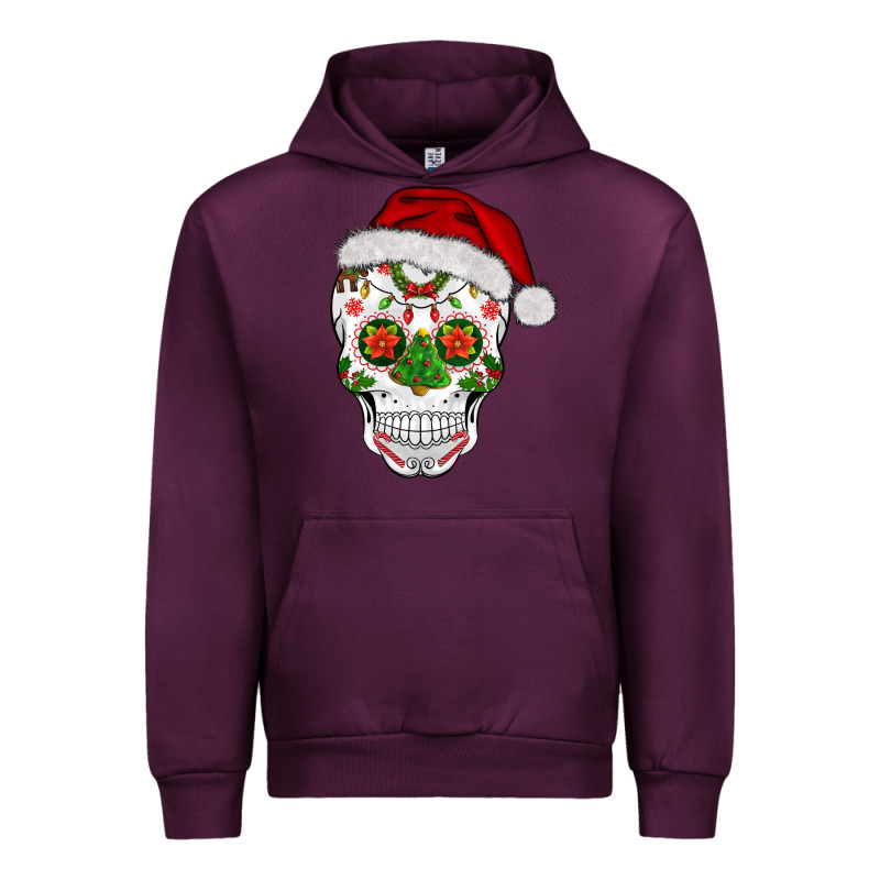 Sugar Skull  Christmas Urban Hoodie by BarkalooDesign | Teevron