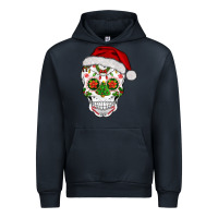 Navy sugar skull  christmas Urban Hoodie - BarkalooDesign
