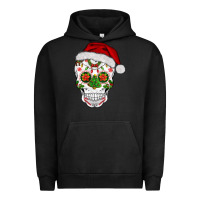 Pigment Black sugar skull  christmas Urban Hoodie - BarkalooDesign
