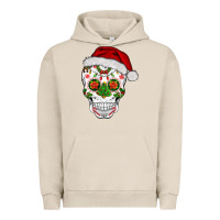 Pigment French Oak sugar skull  christmas Urban Hoodie - BarkalooDesign