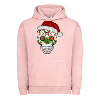 Pigment Salmon sugar skull  christmas Urban Hoodie - BarkalooDesign