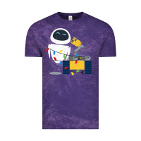 Wall E Eve Christmas Light Wrap Graphic T Shirt Vintage Tee | Teevron