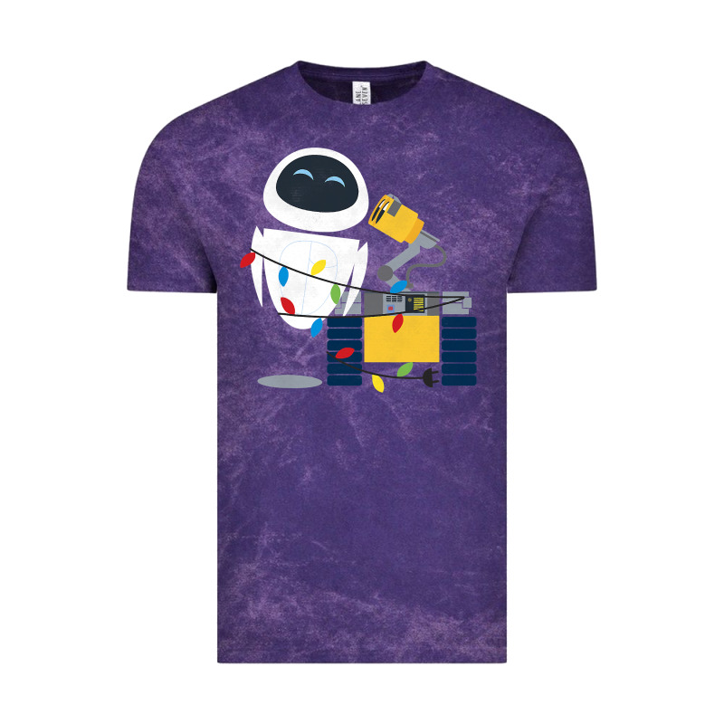 Wall E Eve Christmas Light Wrap Graphic T Shirt Vintage Tee by artisFamous | Teevron