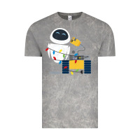 Cloud Rock wall e eve christmas light wrap graphic t shirt Vintage Tee - artisFamous