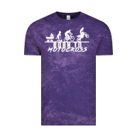 Cloud Purple motocross motocicleta evolución offroad Vintage Tee - artisFamous