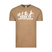 Vintage Coffee motocross motocicleta evolución offroad Vintage Tee - artisFamous