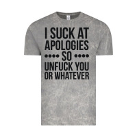 Cloud Rock i suck at apologies so unfuck you or whatever swearing black Vintage Tee - artisFamous