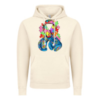 Vintage Artic autism awareness with boxing gloves Vintage Hoodie - NancyCooperArtShop