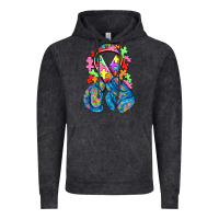 Vintage Black autism awareness with boxing gloves Vintage Hoodie - NancyCooperArtShop
