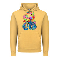 Vintage Mustard autism awareness with boxing gloves Vintage Hoodie - NancyCooperArtShop