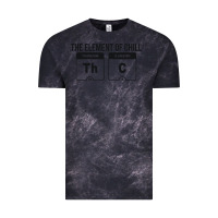 Cloud Black mens the element of chill thc marijuana joke black Vintage Tee - artisFamous