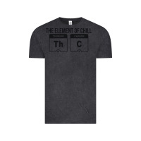 Vintage Black mens the element of chill thc marijuana joke black Vintage Tee - artisFamous