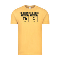 Vintage Mustard mens the element of chill thc marijuana joke black Vintage Tee - artisFamous