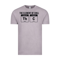 Vintage Zinc mens the element of chill thc marijuana joke black Vintage Tee - artisFamous