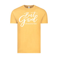 Vintage Mustard but god imajes Vintage Tee - artisFamous
