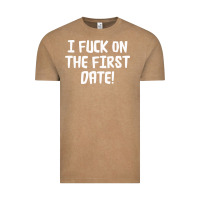 Vintage Coffee i f'ck on the first date Vintage Tee - artisFamous