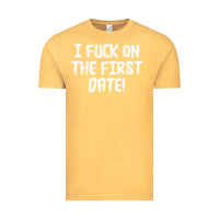 Vintage Mustard i f'ck on the first date Vintage Tee - artisFamous