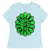 Baby Blue green gemstone Ladies Tee - RanaPortraitStore
