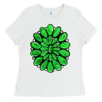 White green gemstone Ladies Tee - RanaPortraitStore