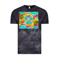 Cloud Black summer Vintage Tee - NancyCooperArtShop