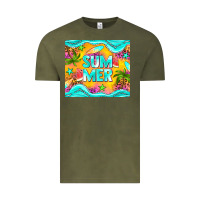 Vintage Olive summer Vintage Tee - NancyCooperArtShop