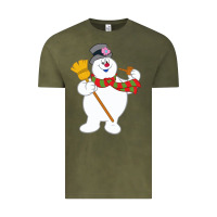 Vintage Olive Frosty The Snowman New Sku Vintage Tee - artisFamous