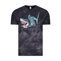 Cloud Black Sharkdog Sticker Vintage Tee - artisFamous