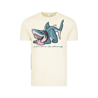 Vintage Arctic Sharkdog Sticker Vintage Tee - artisFamous