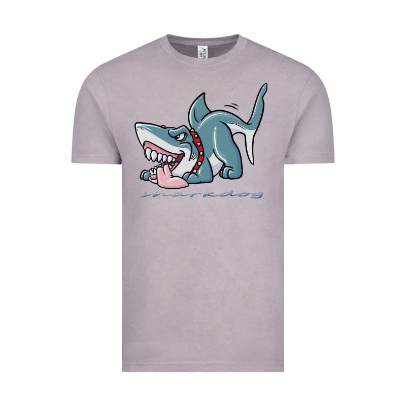 Sharkdog Sticker Vintage Tee by artisFamous | Teevron