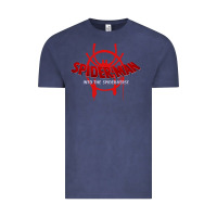 Vintage Denim into the spider verse film Vintage Tee - artisFamous