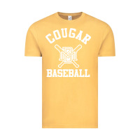 Vintage Mustard blue mountain cougars club Vintage Tee - artisFamous