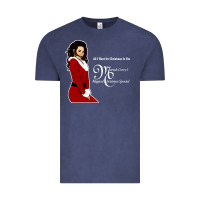 Vintage Denim All I Want for Christmas Is You Vintage Tee - artisFamous