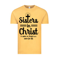 Vintage Mustard sister in christ Vintage Tee - artisFamous