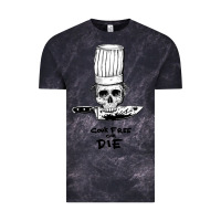 Cloud Black bourdain cook free or die Vintage Tee - artisFamous