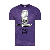 Cloud Purple bourdain cook free or die Vintage Tee - artisFamous