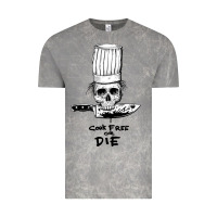 Cloud Rock bourdain cook free or die Vintage Tee - artisFamous