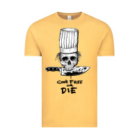 Vintage Mustard bourdain cook free or die Vintage Tee - artisFamous