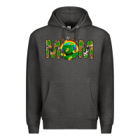 Charcoal Heather Western Mom With Shamrocks Premium Hoodie - BundleAndBundleShop