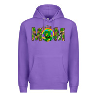 Purple Western Mom With Shamrocks Premium Hoodie - BundleAndBundleShop