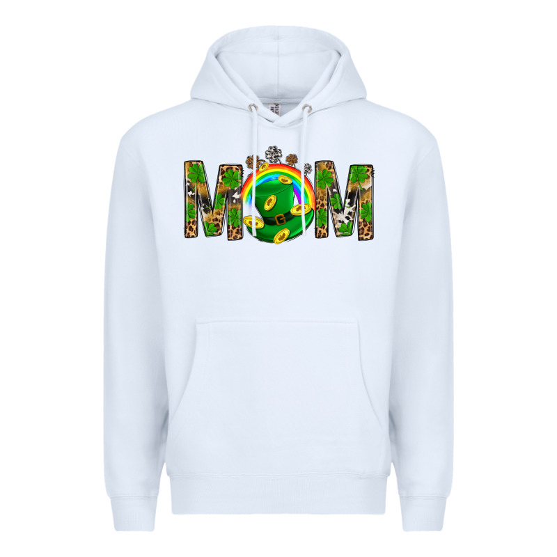 Western Mom With Shamrocks Premium Hoodie by BundleAndBundleShop | Teevron