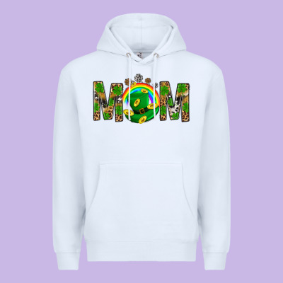 Western Mom With Shamrocks Premium Hoodie Designed By Bundleandbundleshop