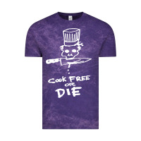Cloud Purple bourdain cook free or die Vintage Tee - artisFamous
