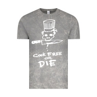 Cloud Rock bourdain cook free or die Vintage Tee - artisFamous