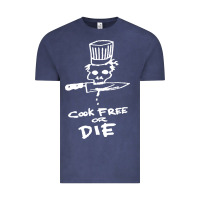 Vintage Denim bourdain cook free or die Vintage Tee - artisFamous