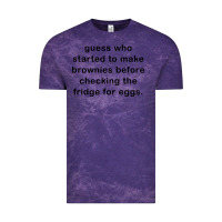 Cloud Purple guess who started to make brownies Vintage Tee - artisFamous